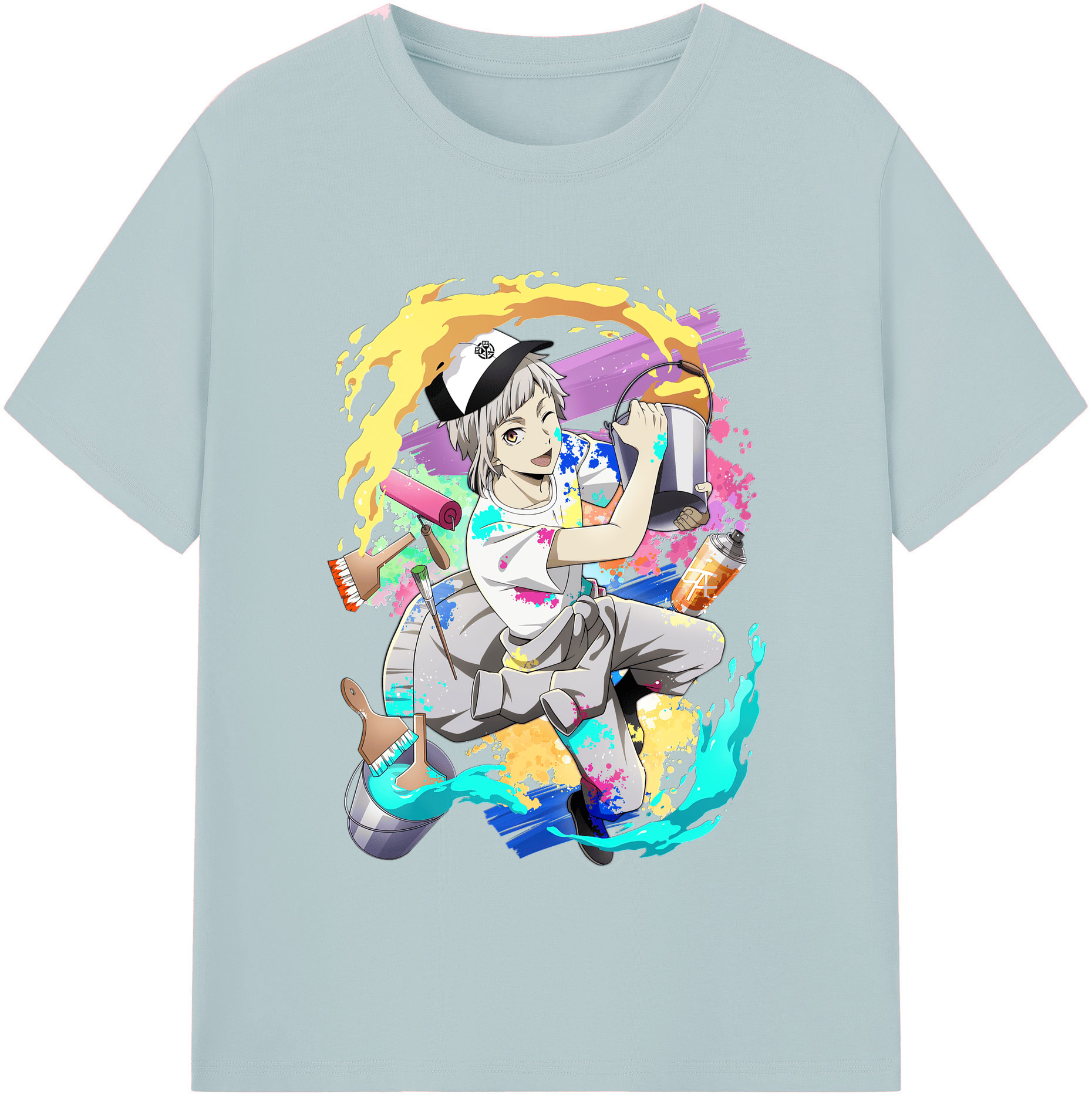 （画像用） 文豪ストレイドッグス Bungo Stray Dogs 綿100％半袖Tシャツ（フロントプリント）